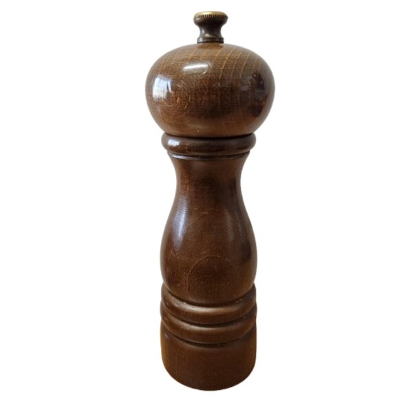 Peugeot France Paris 18cm Pepper Mill – Light Brown Gloss – Vintage Wood - Picture 3 of 7